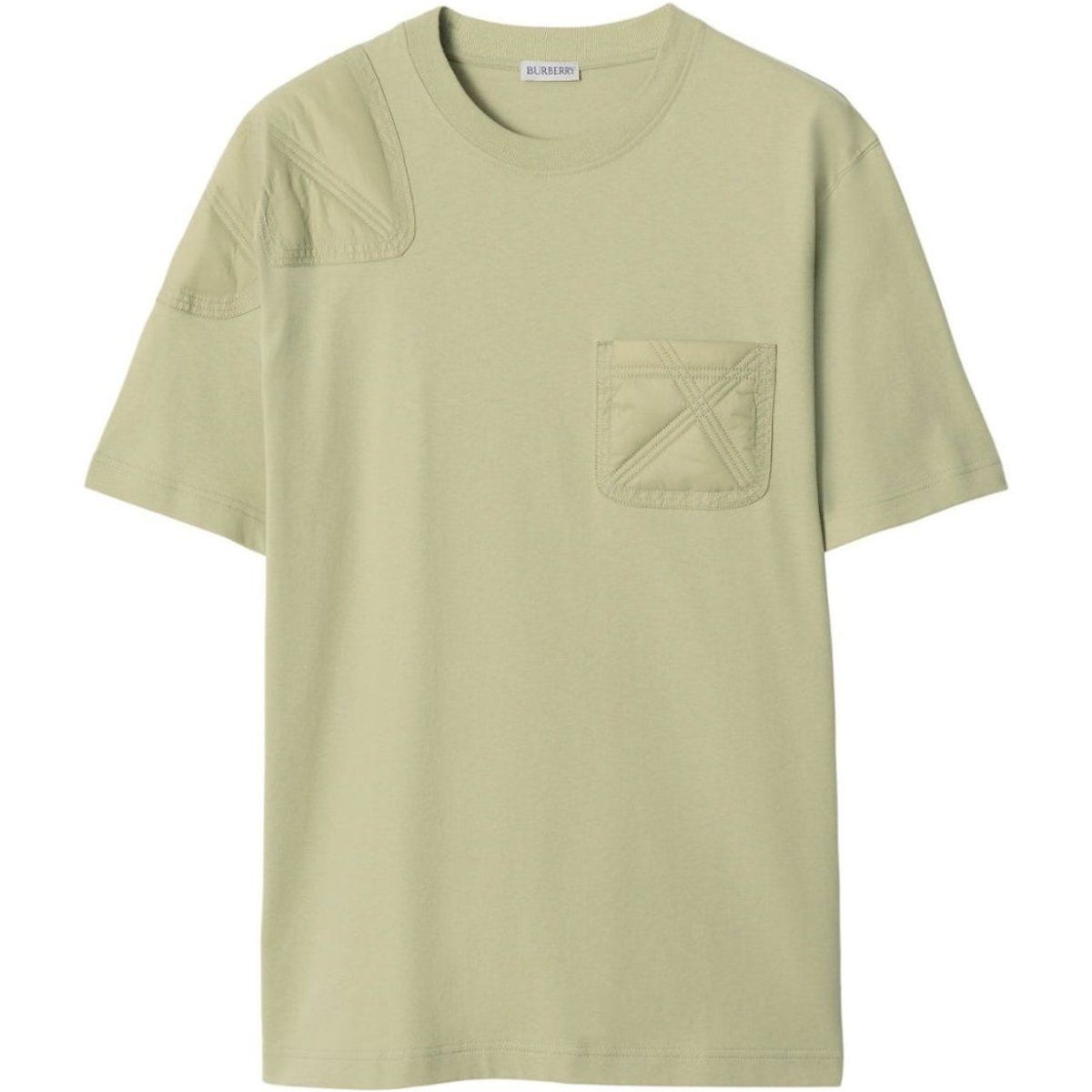 Jersey-T-Shirt aus Baumwolle mit aufgesetzter Tasche