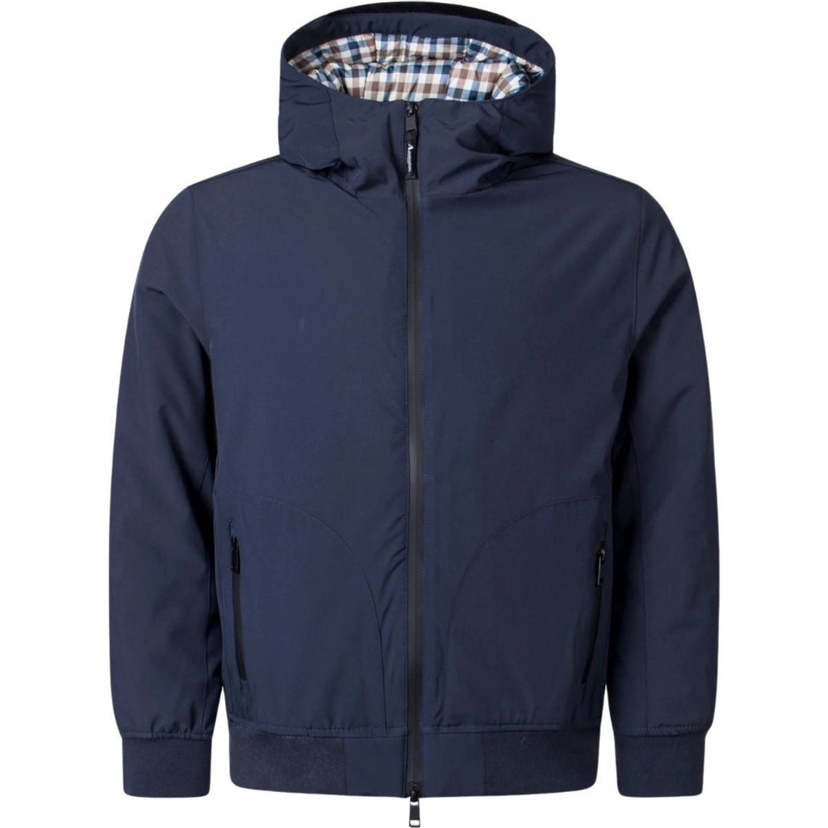 Harrington Jacke mit Kapuze und Karofutter