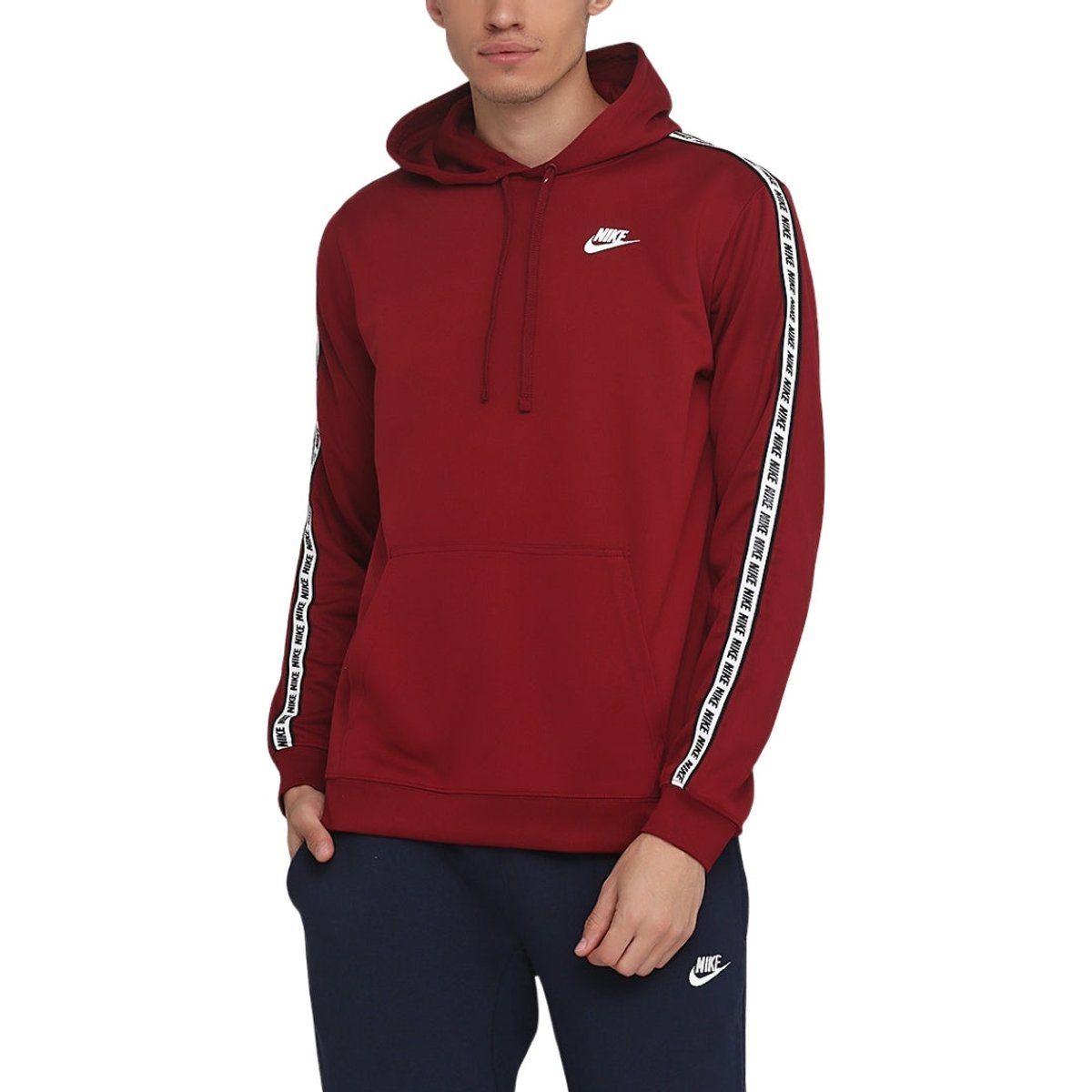 Activewear Kapuzenpullover mit Ärmelband-Detail