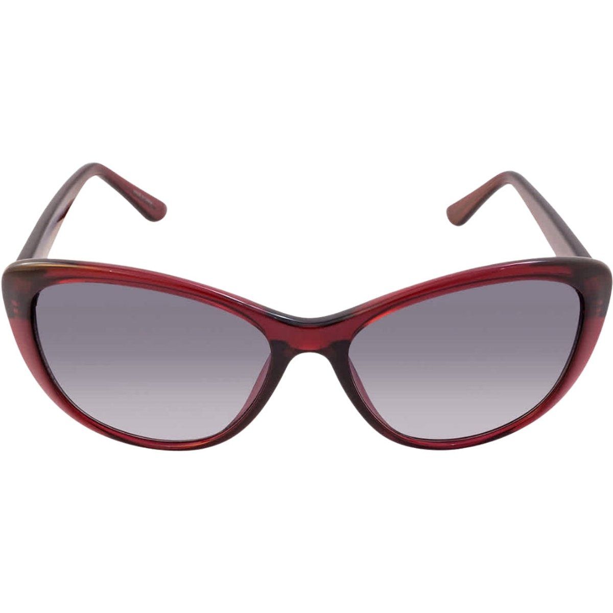 Burgunderfarbene Cat-Eye-Sonnenbrille
