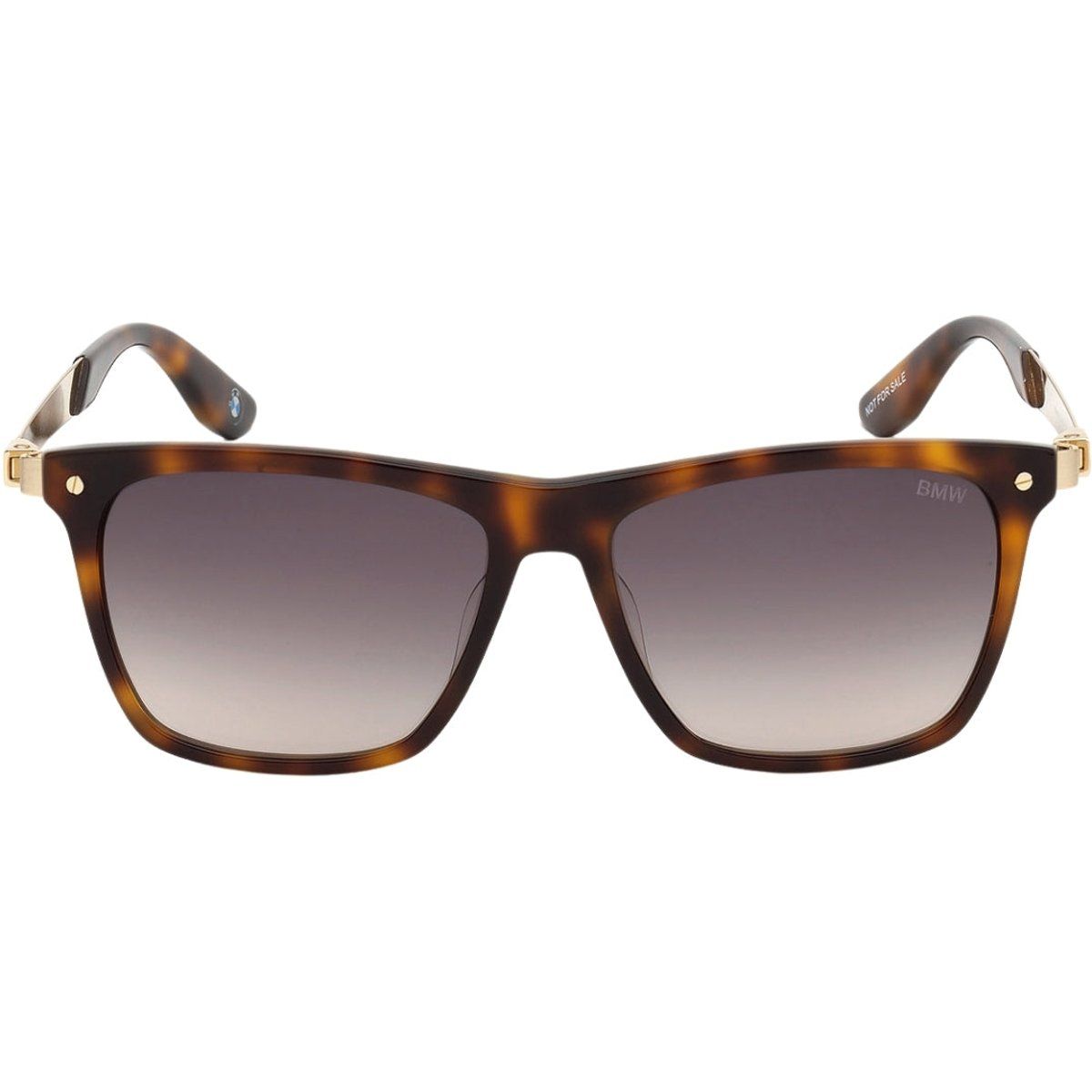 Edle Rechteckige Sonnenbrille in Schildpatt-Optik