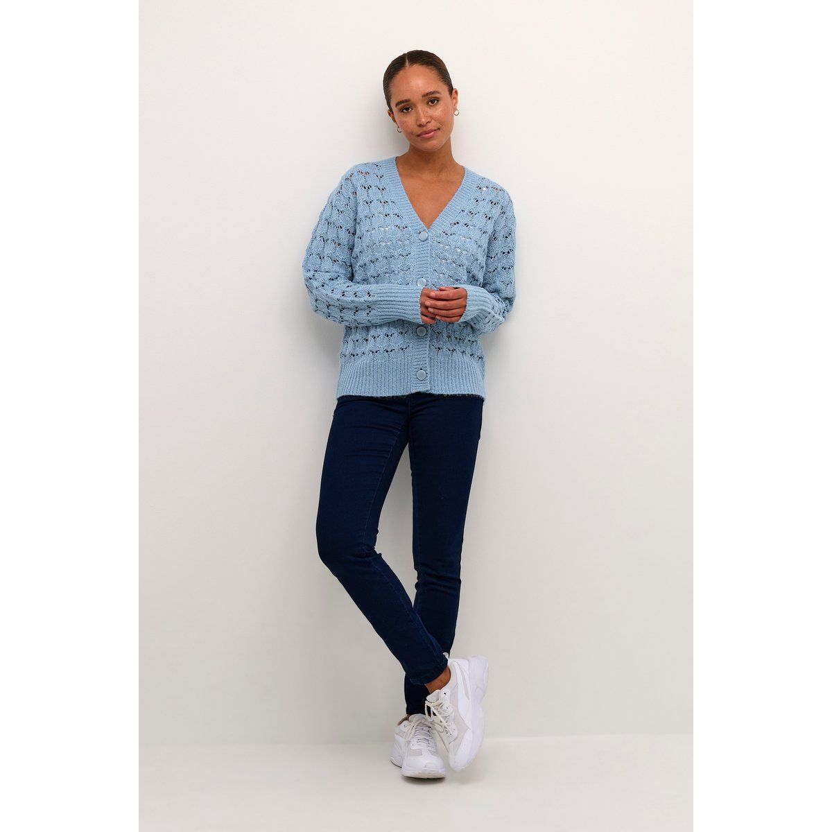 Strickjacke Regular fit blue