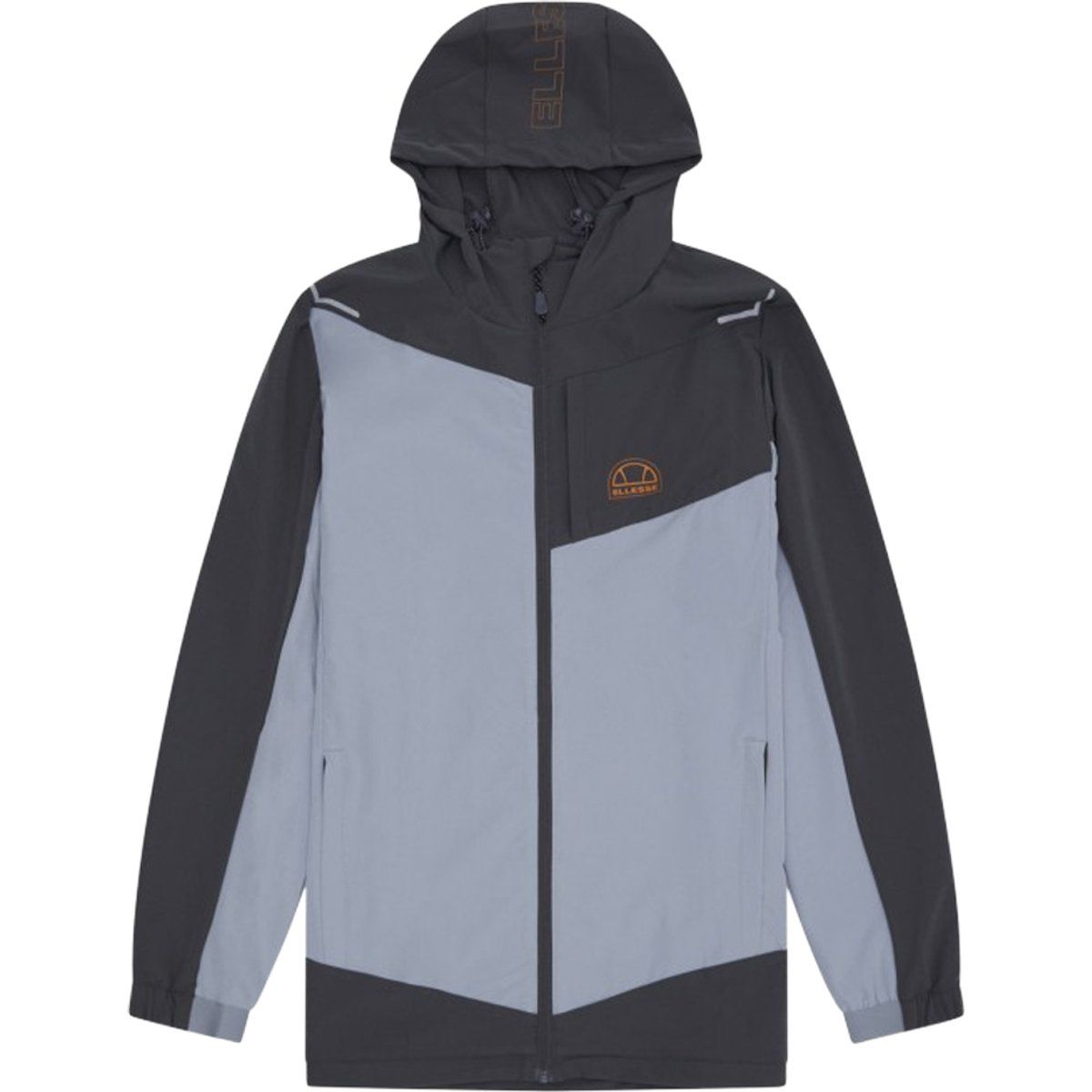 Herren Zweifarbige Trainingsjacke mit Kapuze
