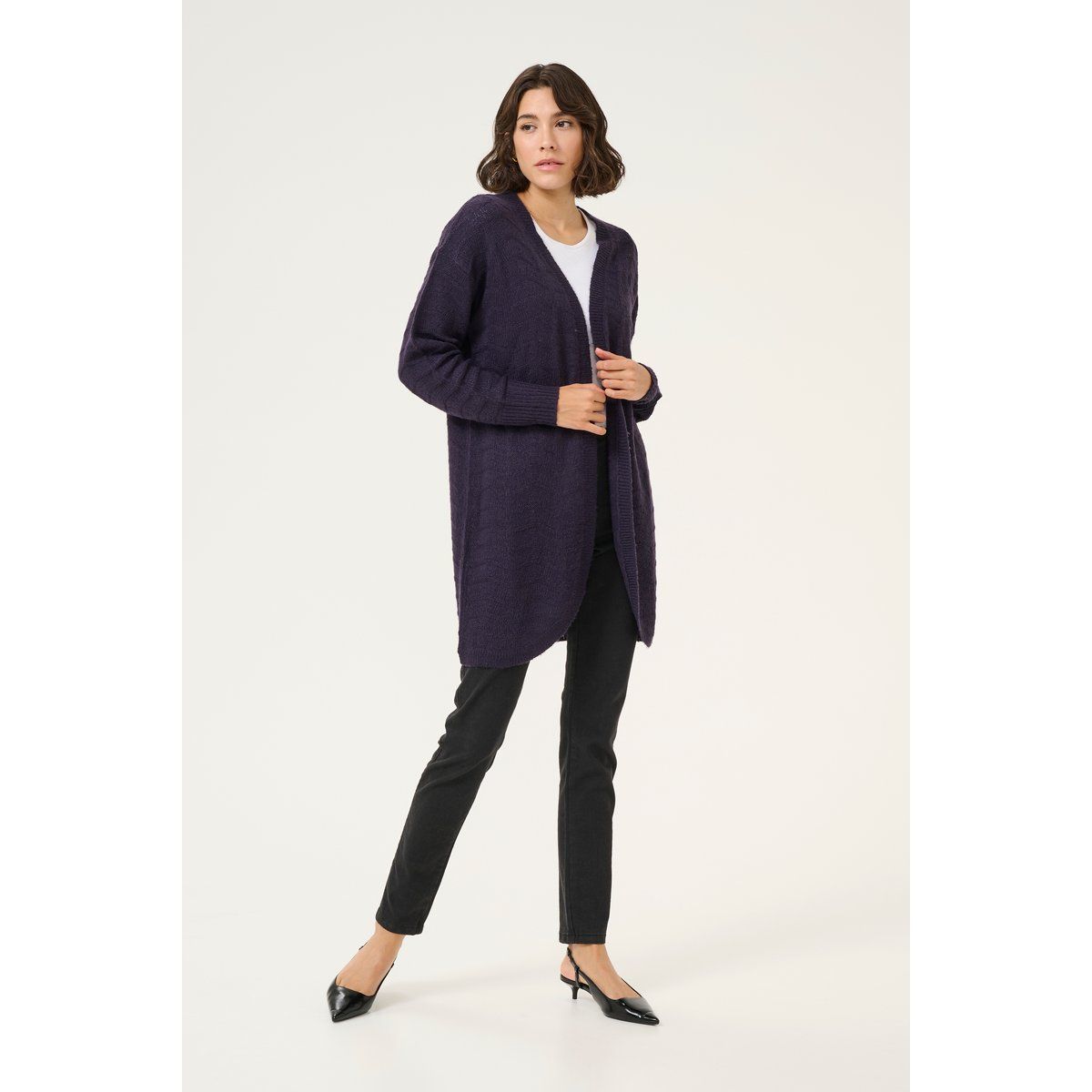 Strickjacke Regular fit purple