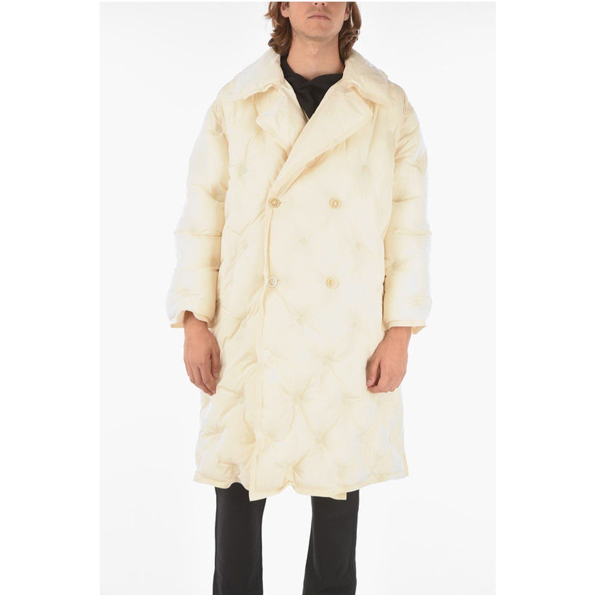 Oversized Zweireihiger Puffer Mantel
