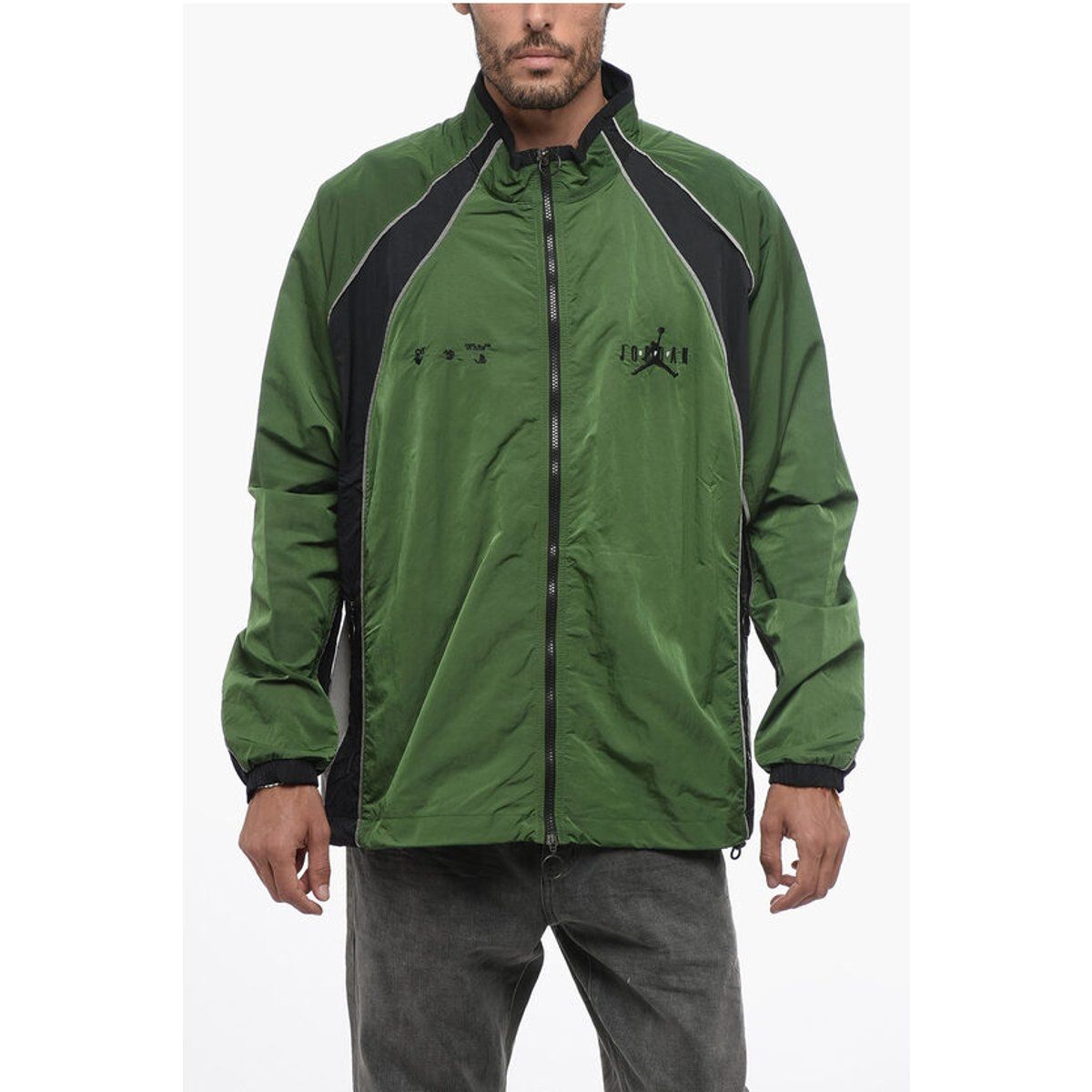 Bestickte Logo Nylon Trainingsjacke