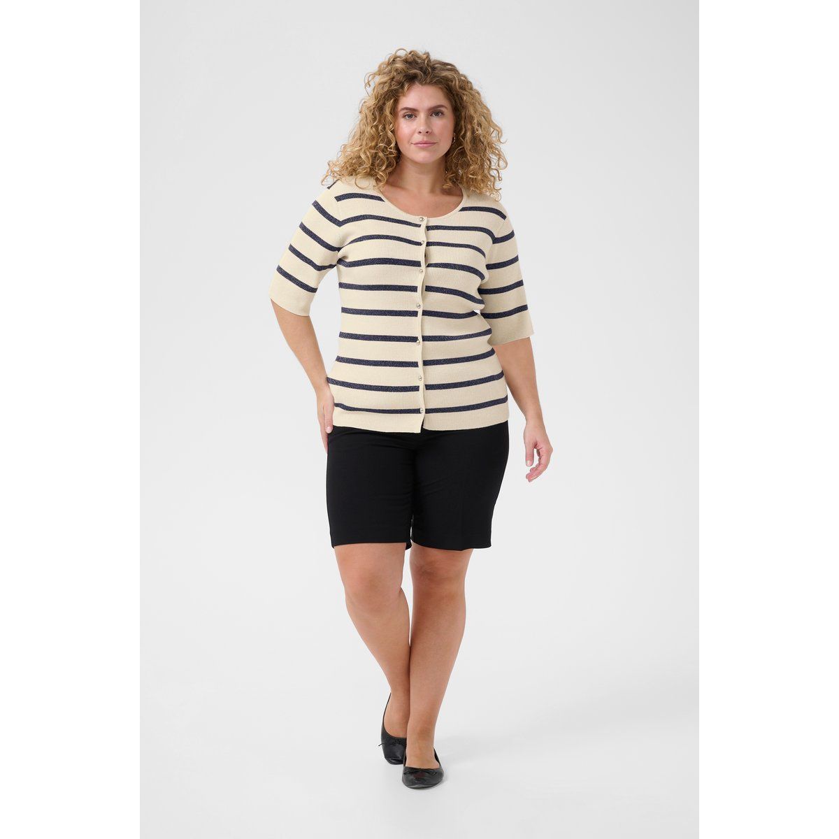 Strickjacke Regular fit cream