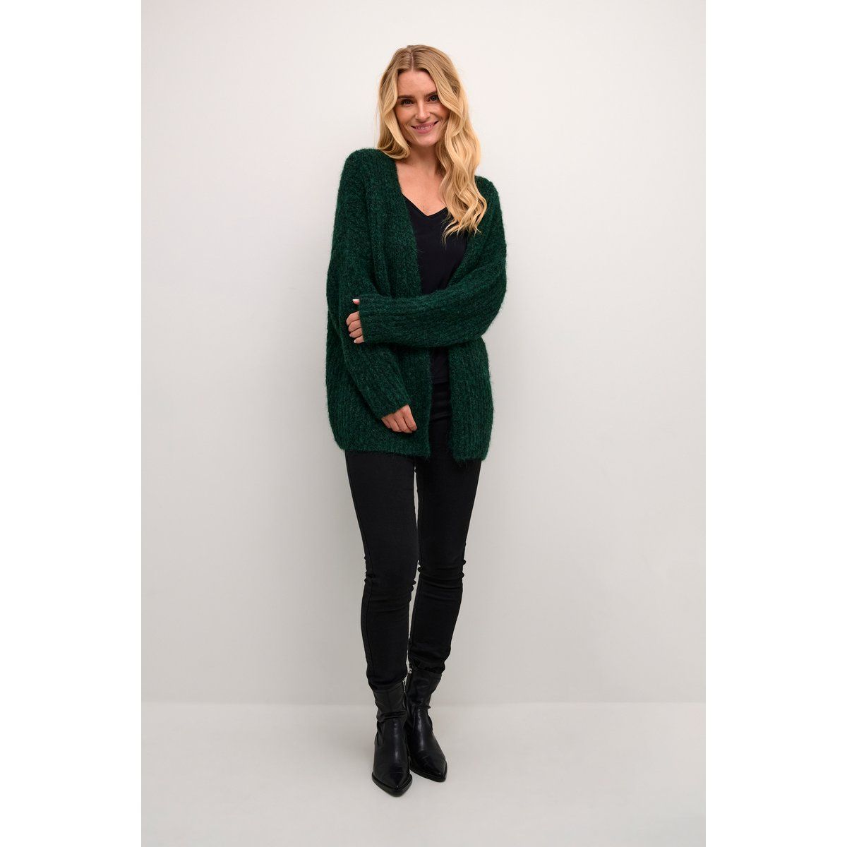 Strickjacke Oversize fit green