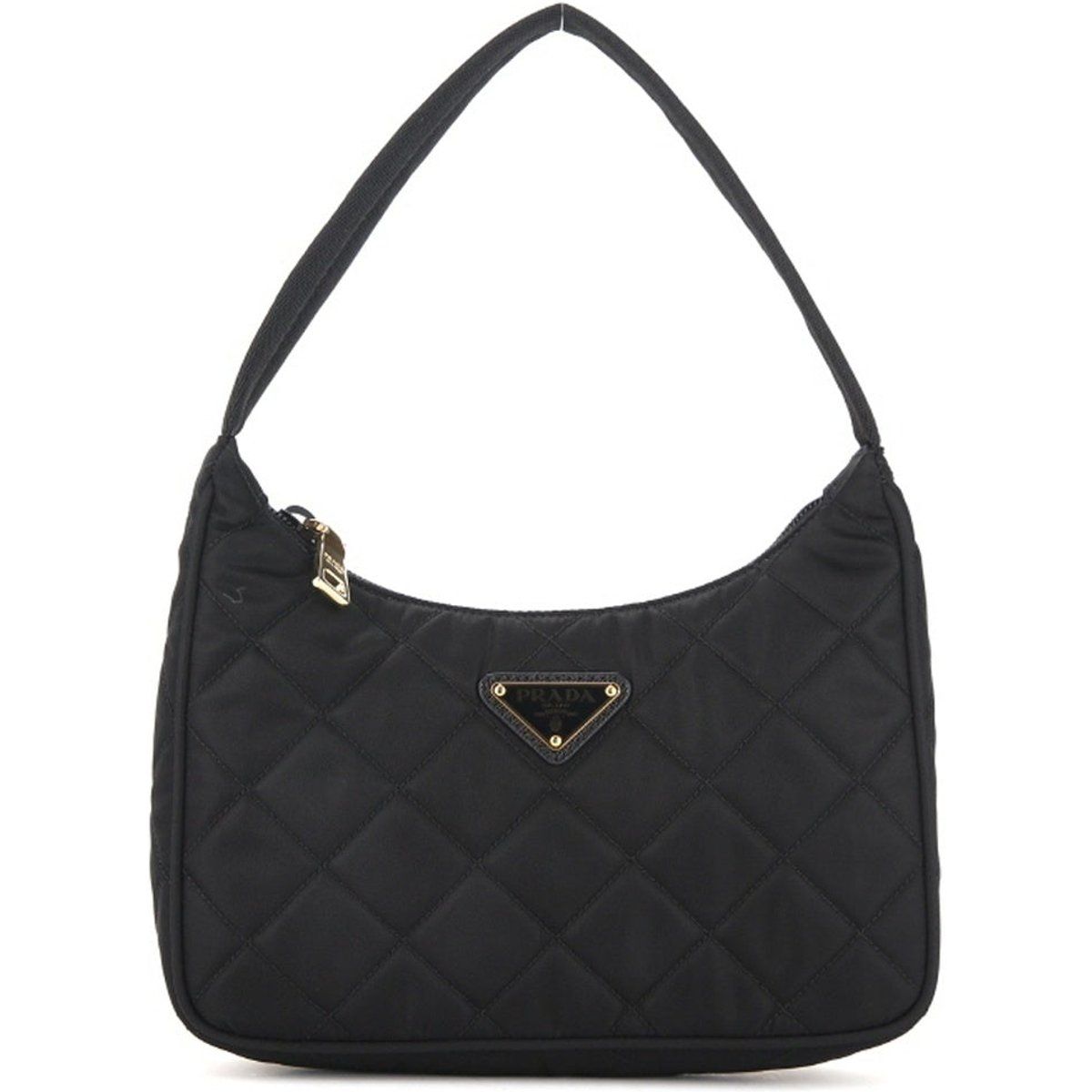 Gesteppte Schultertasche aus Re-Nylon