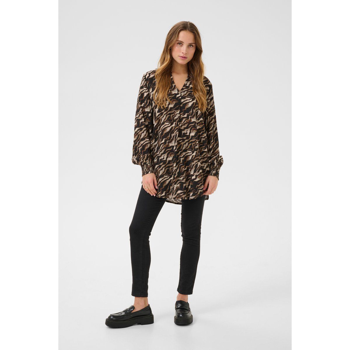 Tunika Casual fit black brown