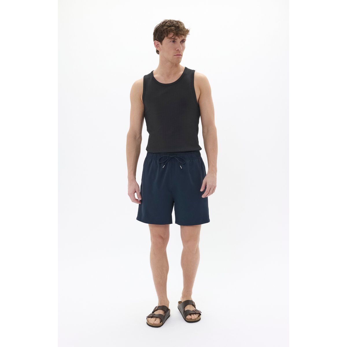 Relaxte Badeshorts in Marineblau