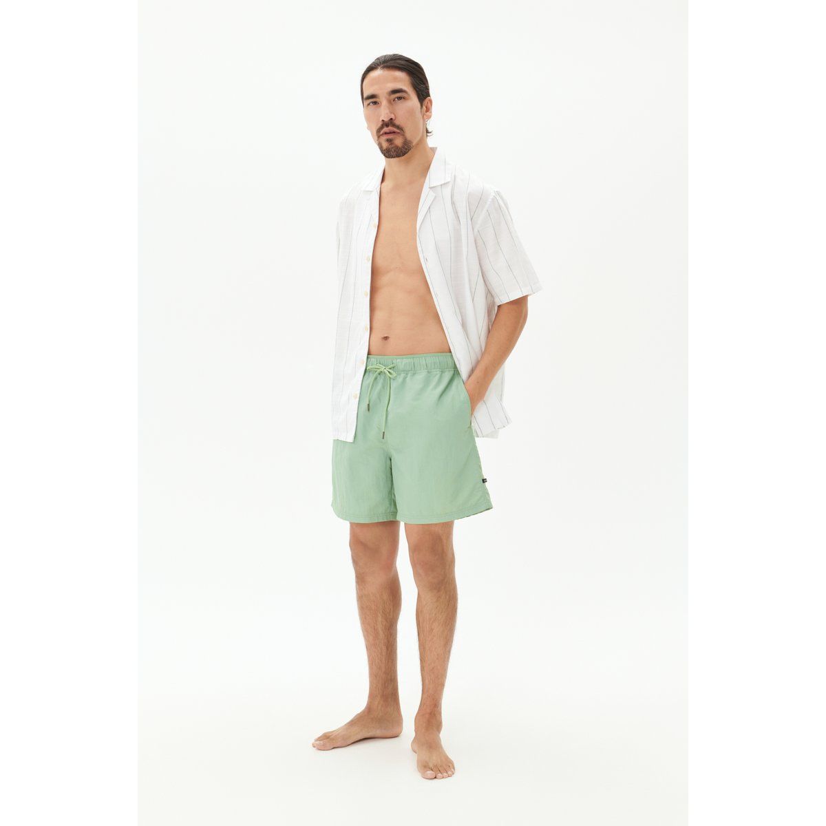 Badeshorts mit geradem Bein