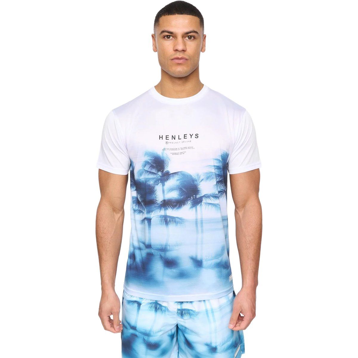 Herren T-Shirt mit Palmenmuster