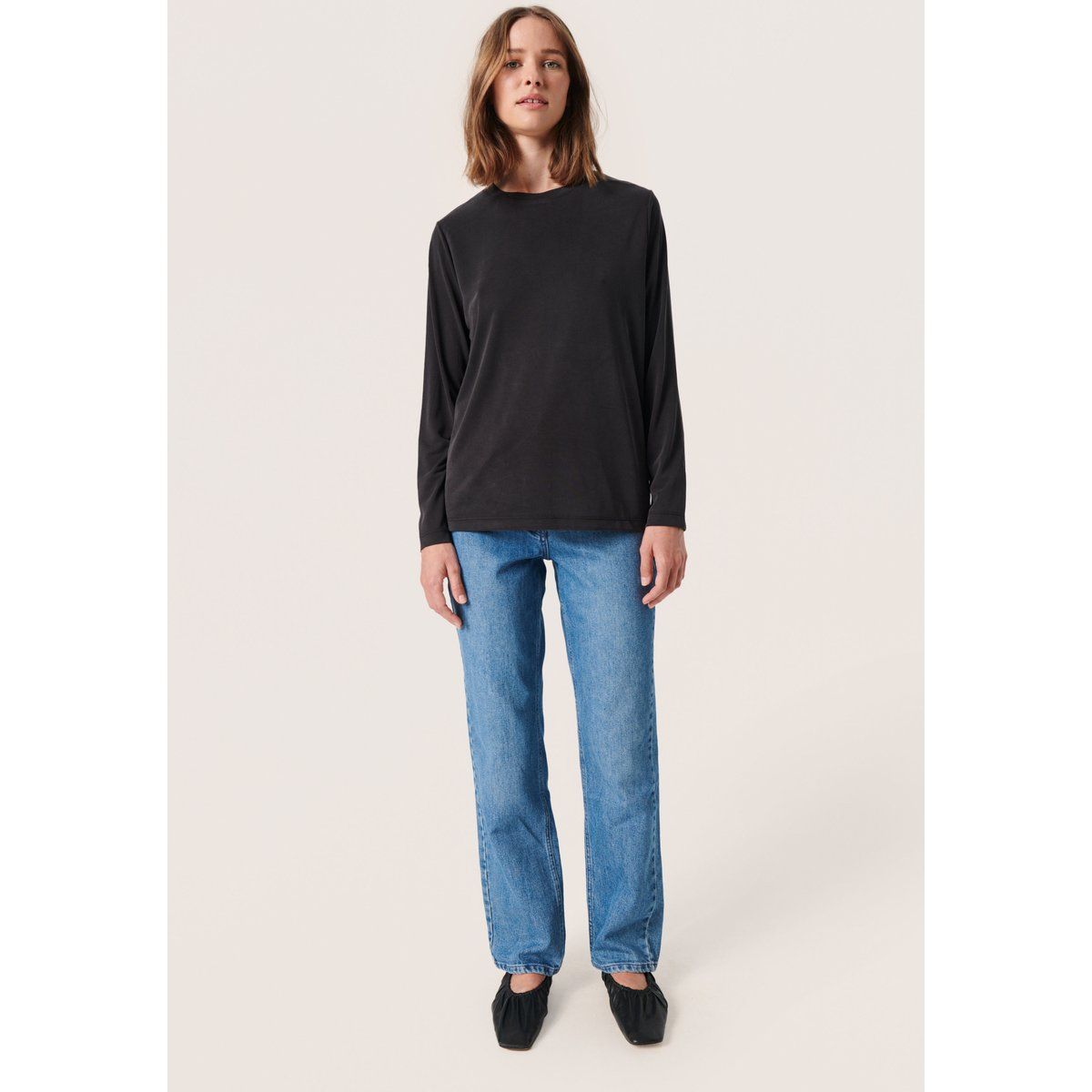 Langarmshirt mit lockerer Passform