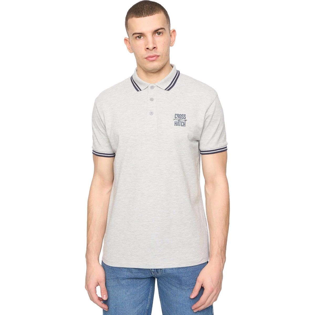 Herren Piqué Poloshirt mit kurzen Ärmeln