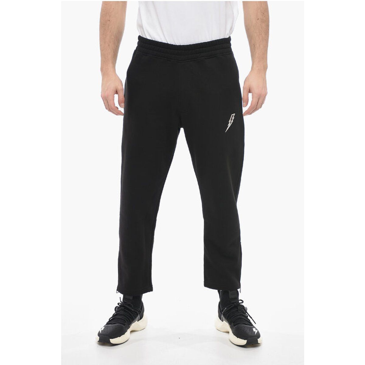 Locker geschnittene Jogginghose aus Baumwollmischung