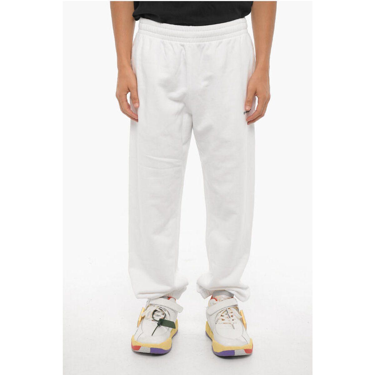 Jogginghose aus gebürsteter Baumwolle mit Logo