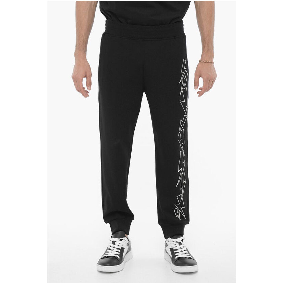 Schmale Jogginghose mit BOLTS-Grafik