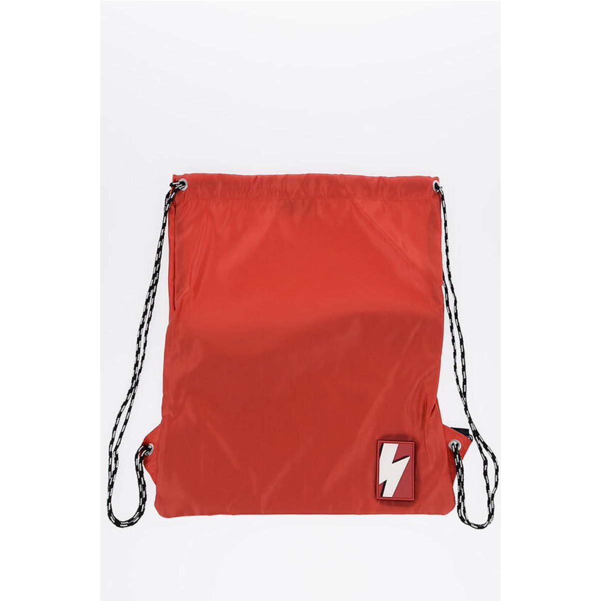 Einfarbiger Nylon-Rucksack mit Monogramm