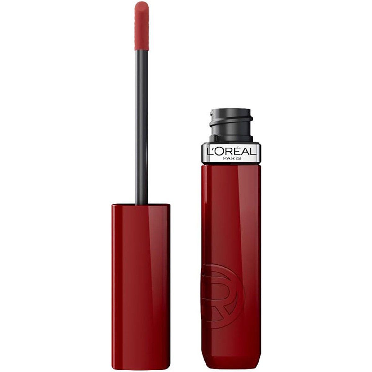 Dunkelroter flüssiger Vinyl-Lippenstift