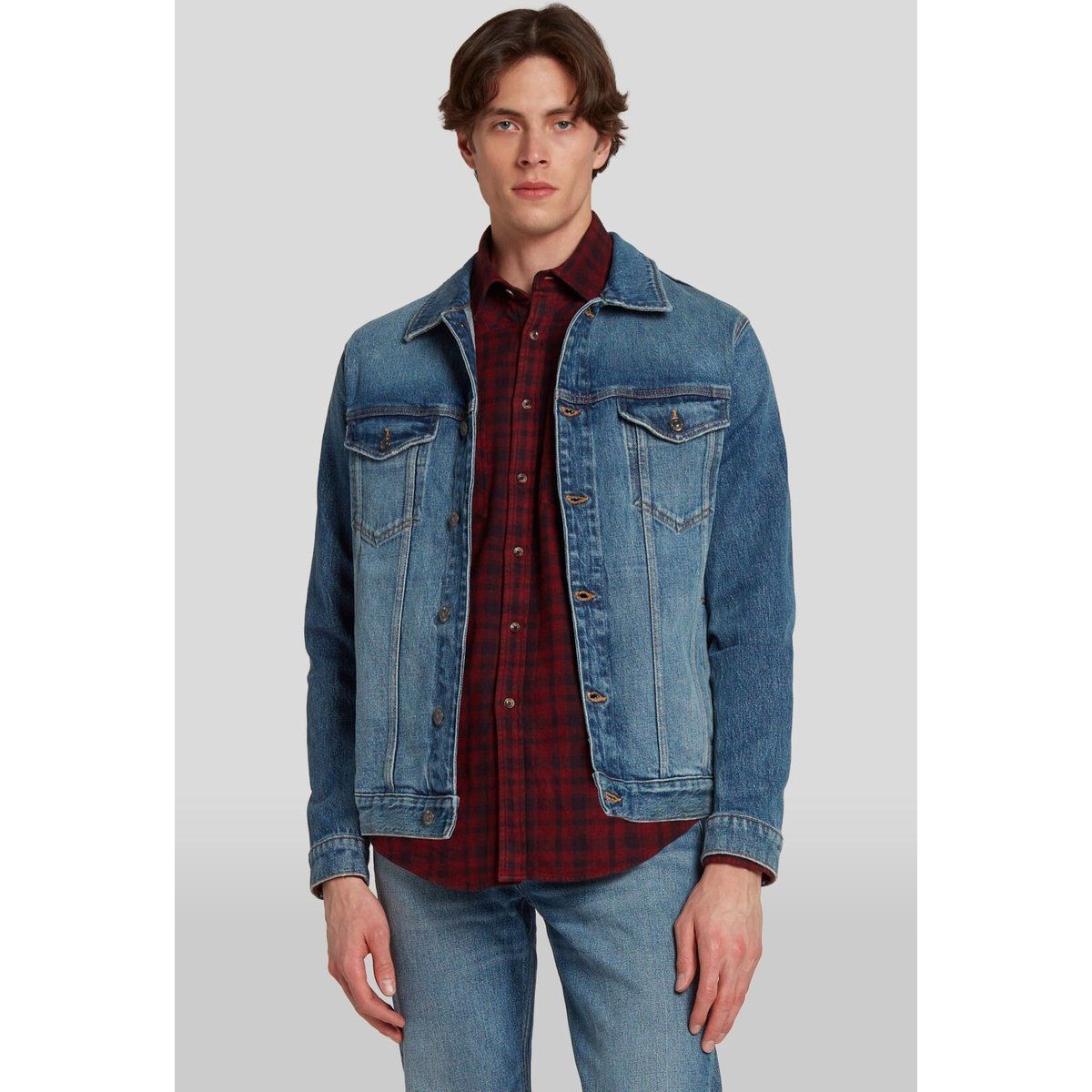 Klassische Herren Jeansjacke