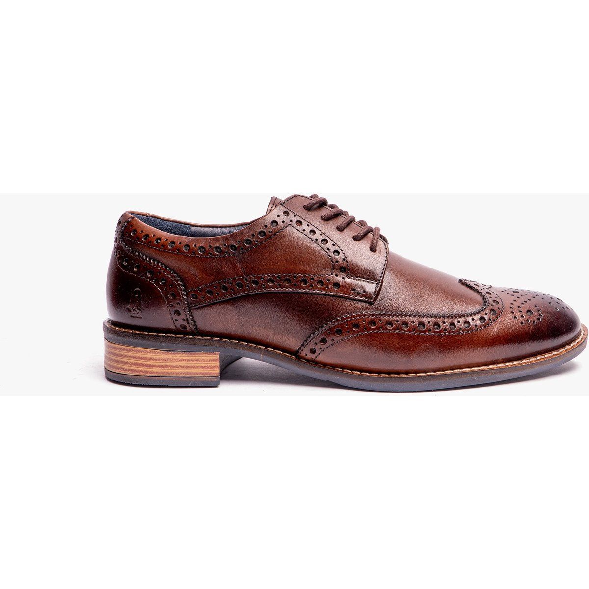 Hush Puppies Dustin Herren Brogue Schuhe Schokolade