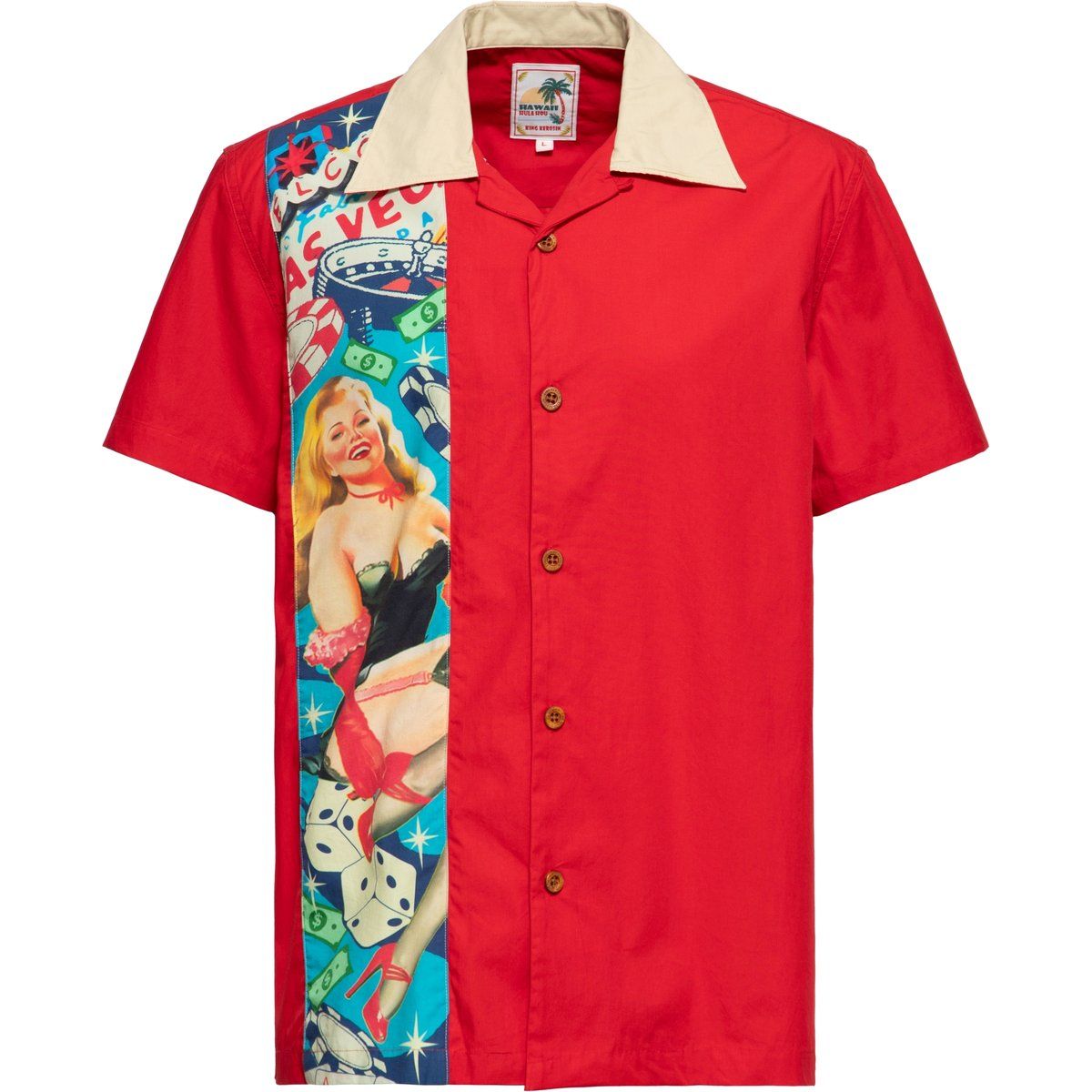 Herren Pin-Up Las Vegas Panel Hemd