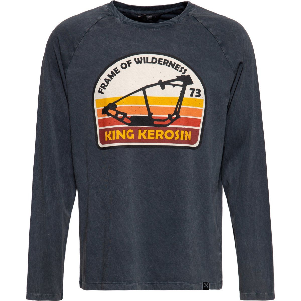 Retro Grafik Langarmshirt für Herren