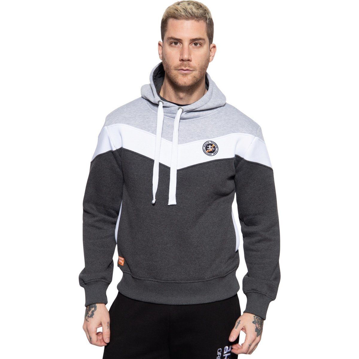 Herren Drei-Tonfarben-Pullover-Hoodie
