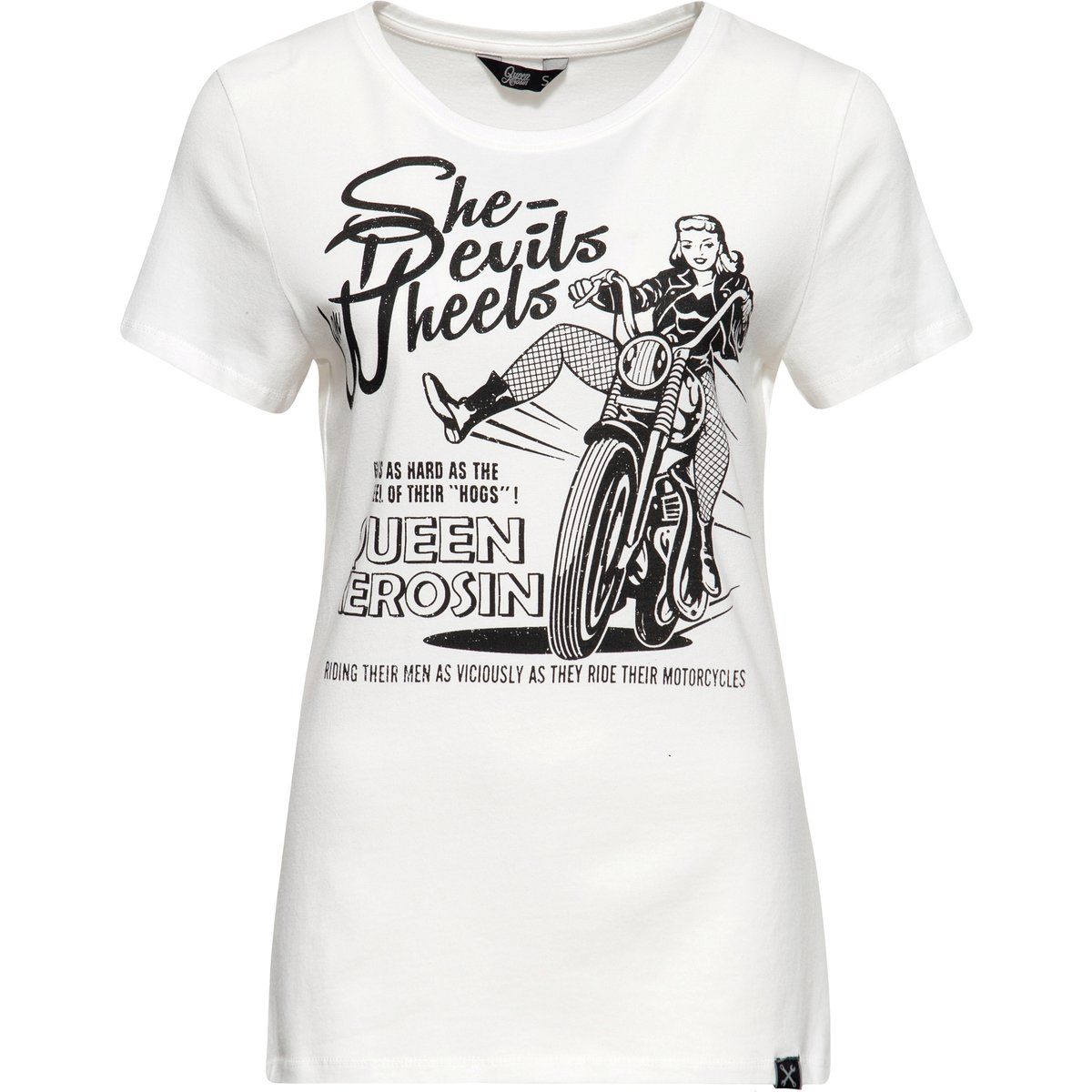 Vintage Motorrad Grafik T-Shirt