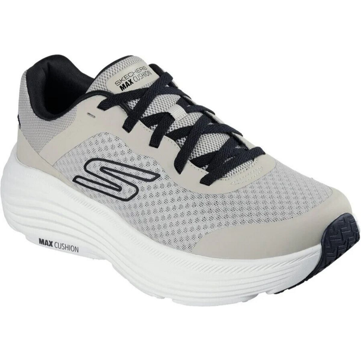 Skechers Performance Max Cushioning Endeavour Herren Taupe/Schwarze Sneaker