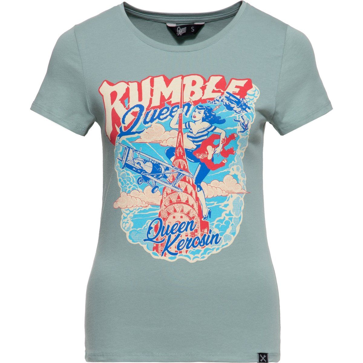 Retro T-Shirt mit Grafikdruck