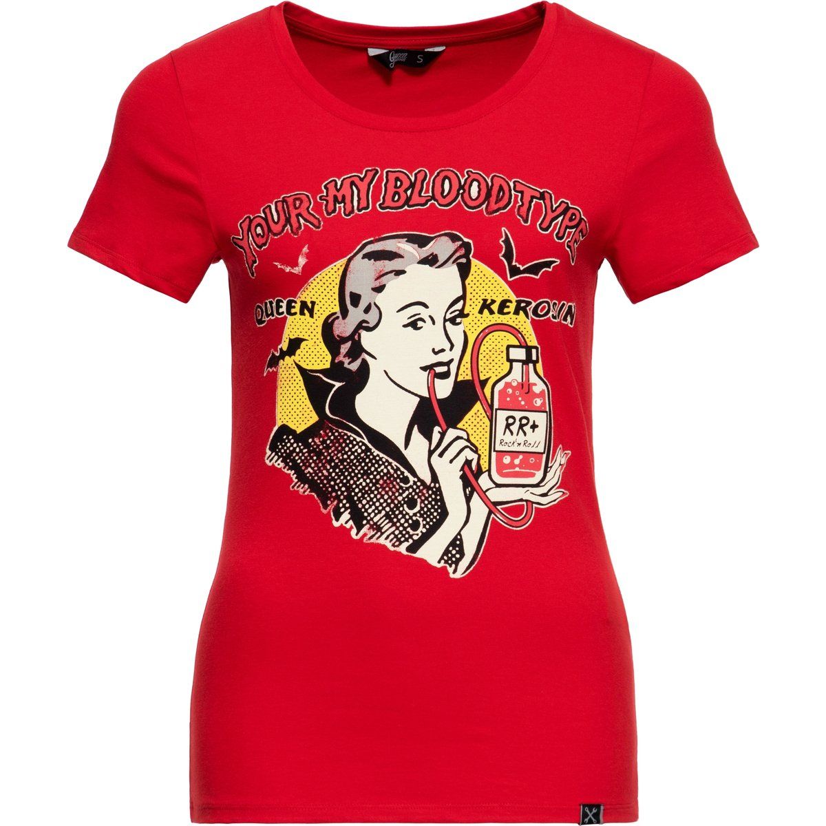 Retro Rock'n'Roll Vampir Grafik T-Shirt