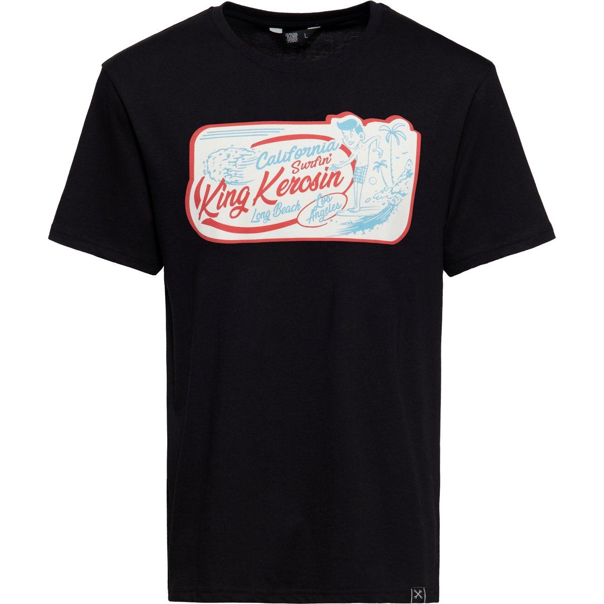 Retro California Surfin Grafik T-Shirt