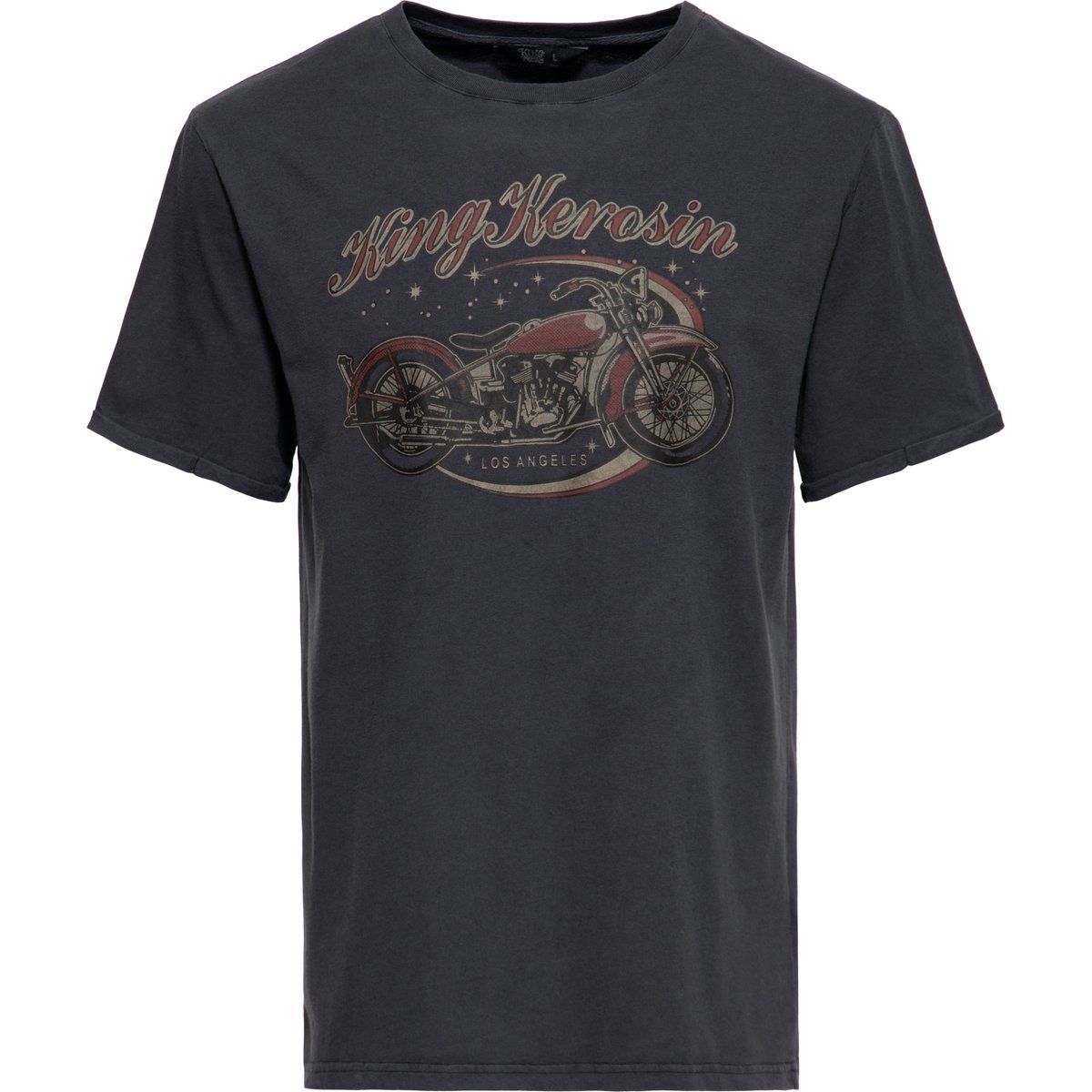 Herren T-Shirt mit Motorrad Grafikprint