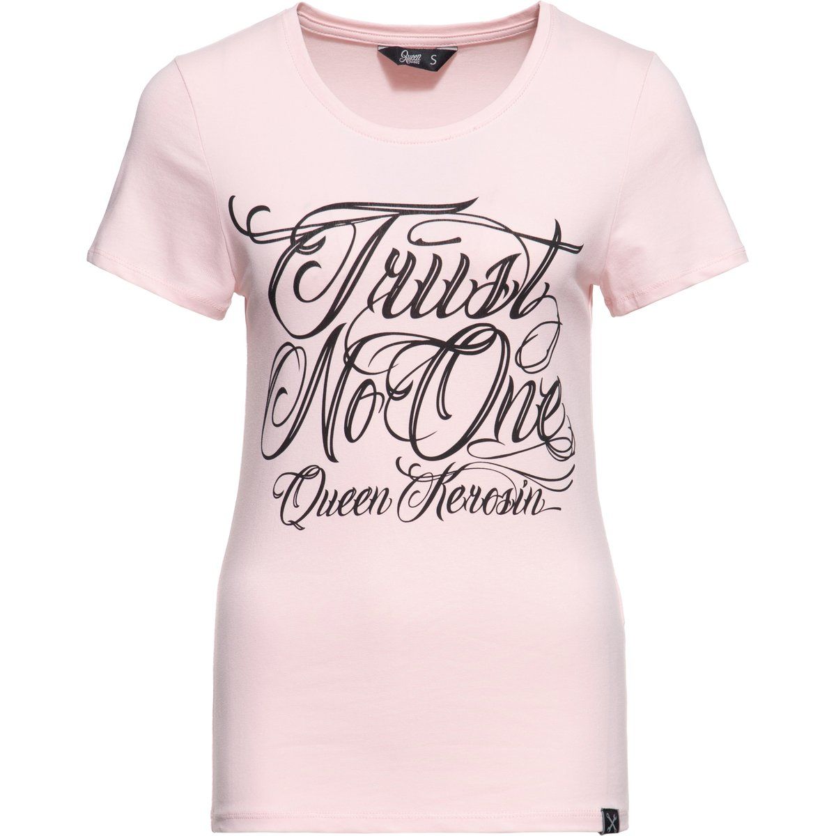 Figurbetontes T-Shirt mit Grafikprint