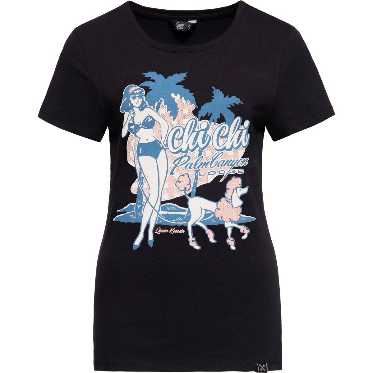 Vintage Chi Chi Poodle Grafik T-Shirt