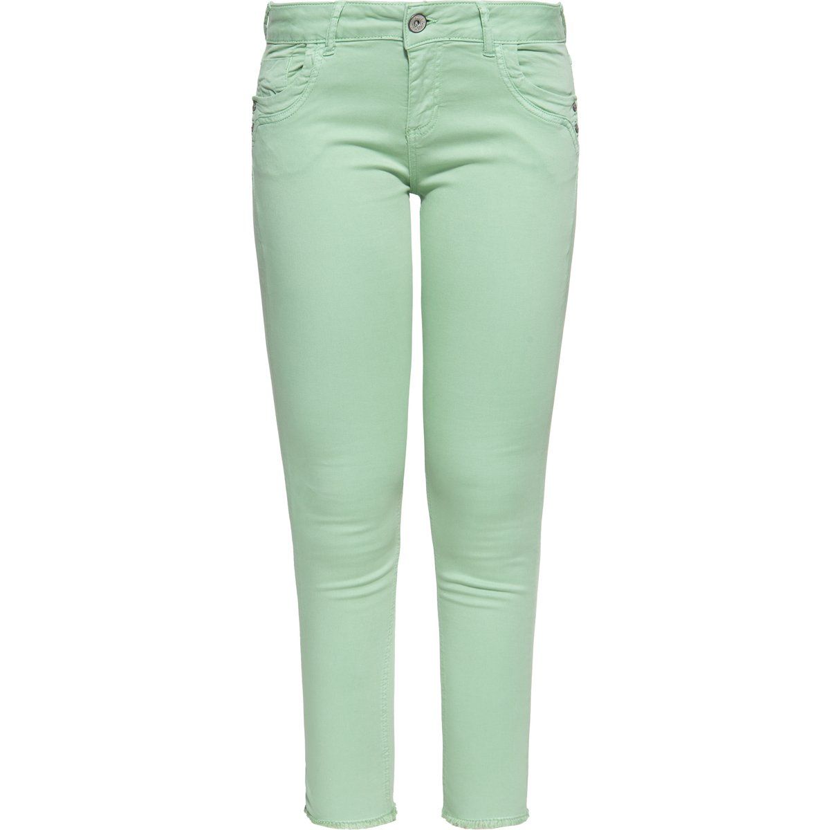 Schlank geschnittene Cropped Jeans