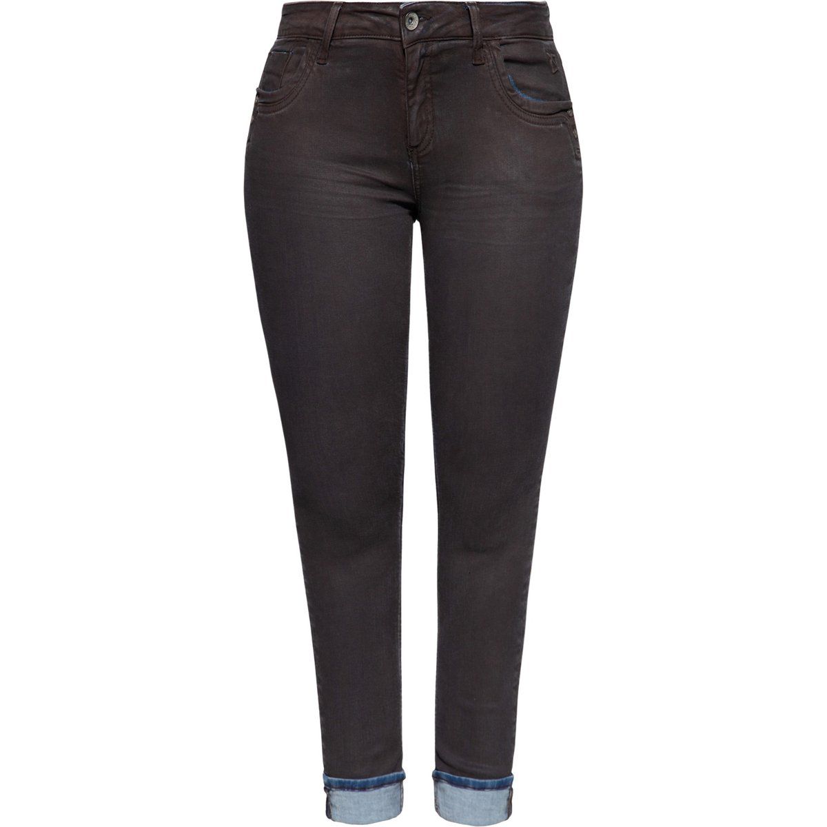 Damen Slim Fit Jeans mit Beschichtung