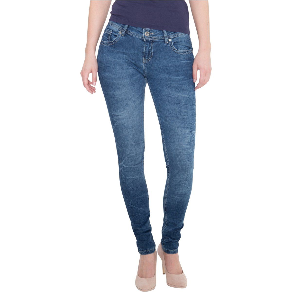 Schmal geschnittene Jeans Maria