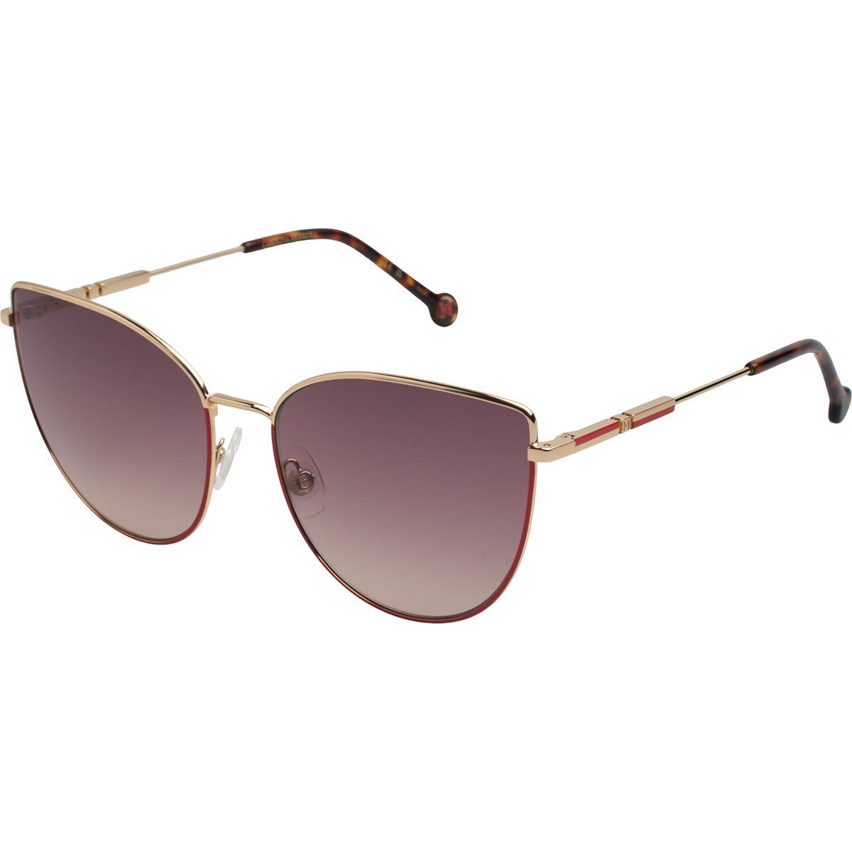 Cat-Eye Sonnenbrille mit Metallrahmen