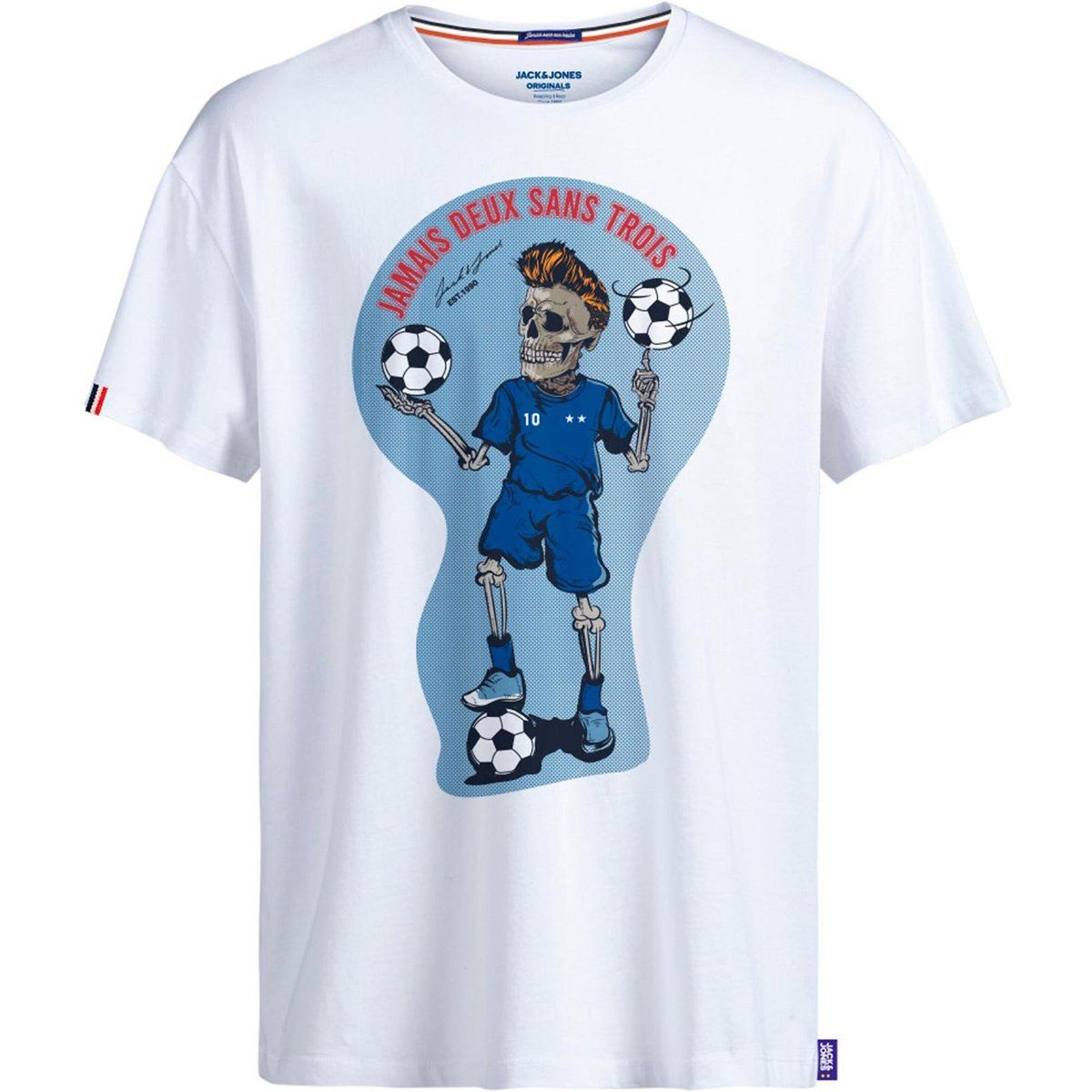 Baumwoll T-Shirt mit Grafikprint