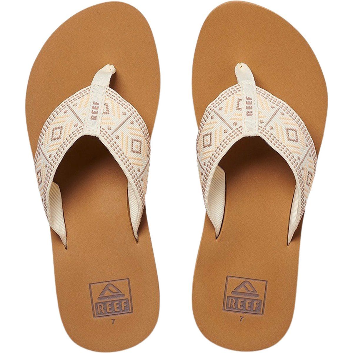 Flip-Flops mit gemusterten Riemen