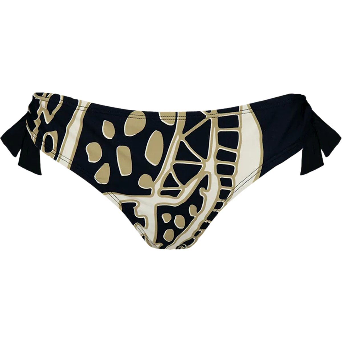 Bikinihose mit seitlichen Bändern und Muster