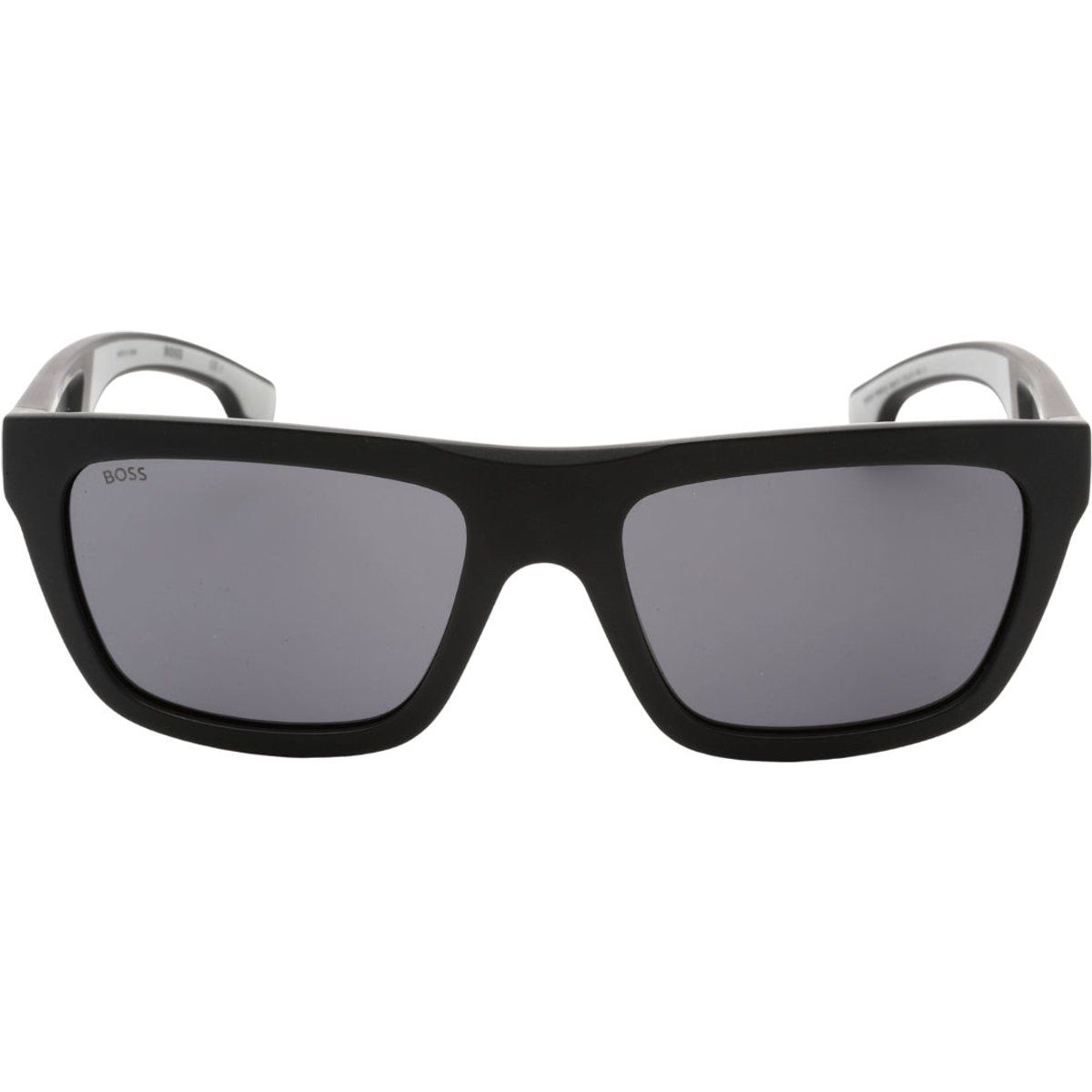 Matte Schwarze Rechteckige Sonnenbrille