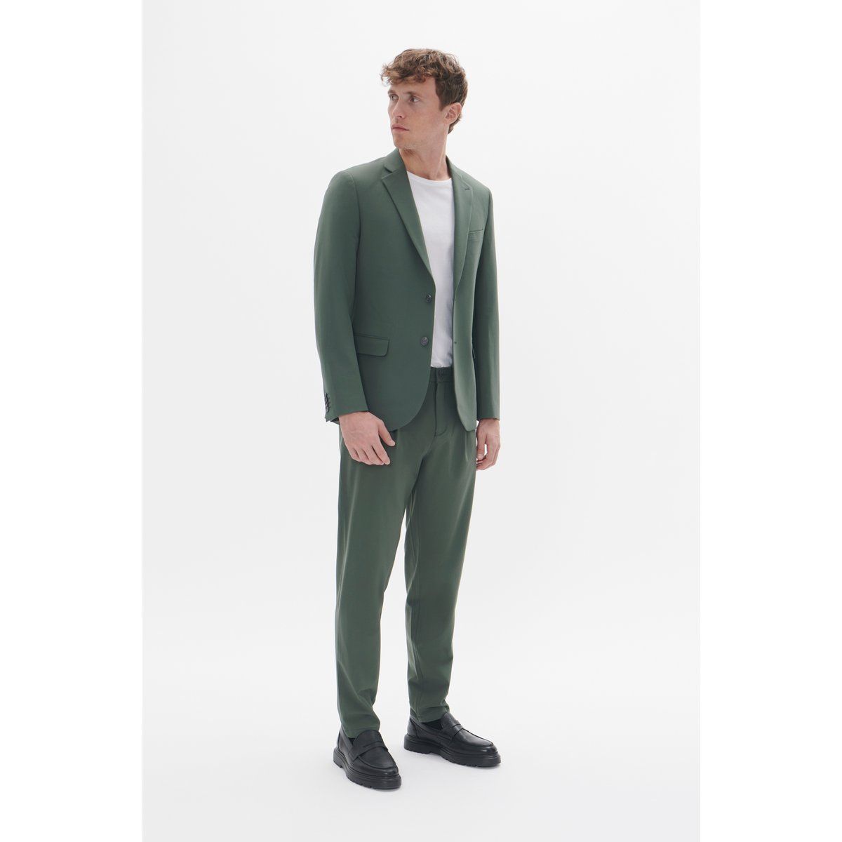 Einreihiger Blazer mit gerader Passform