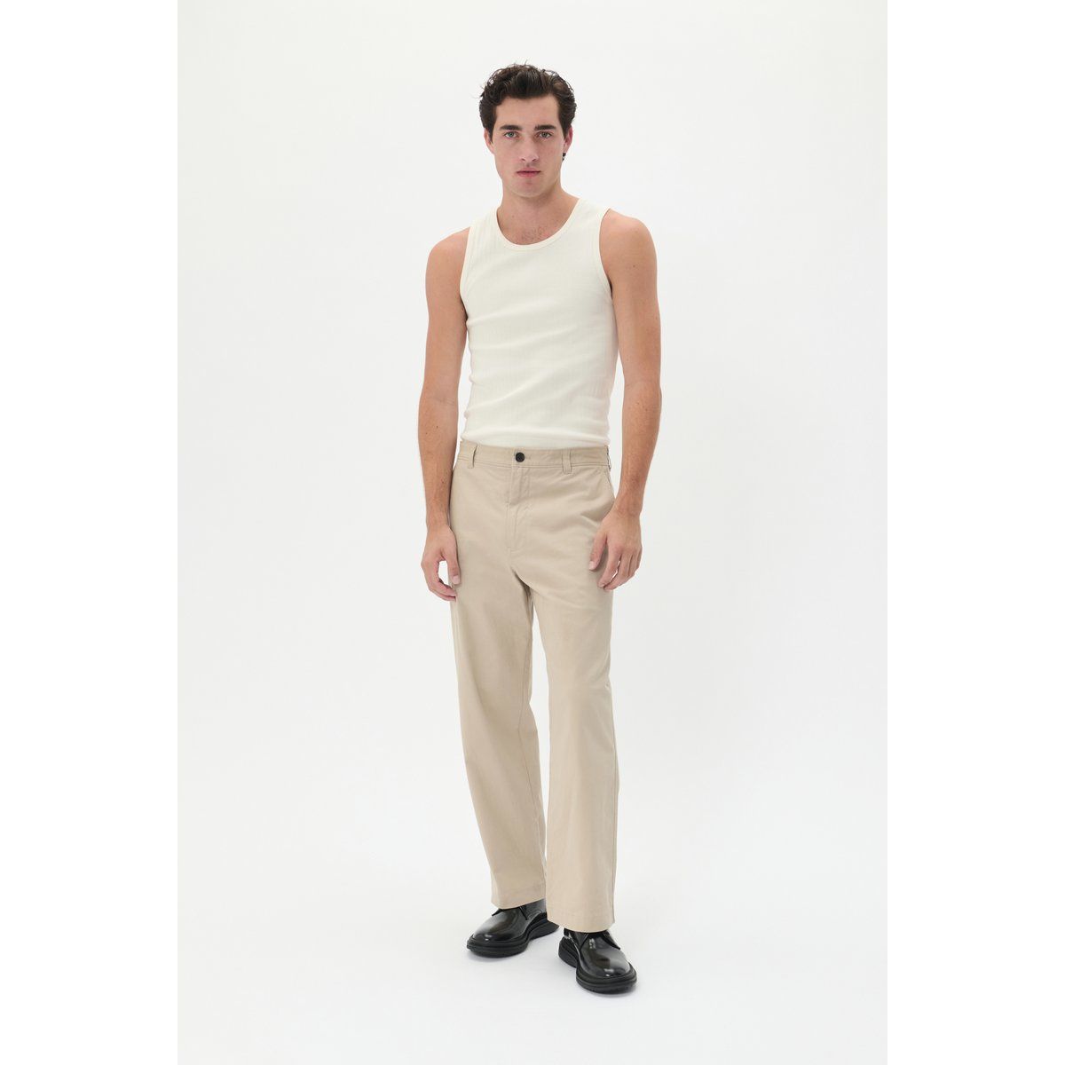 Locker Geschnittenes Baumwoll Tanktop