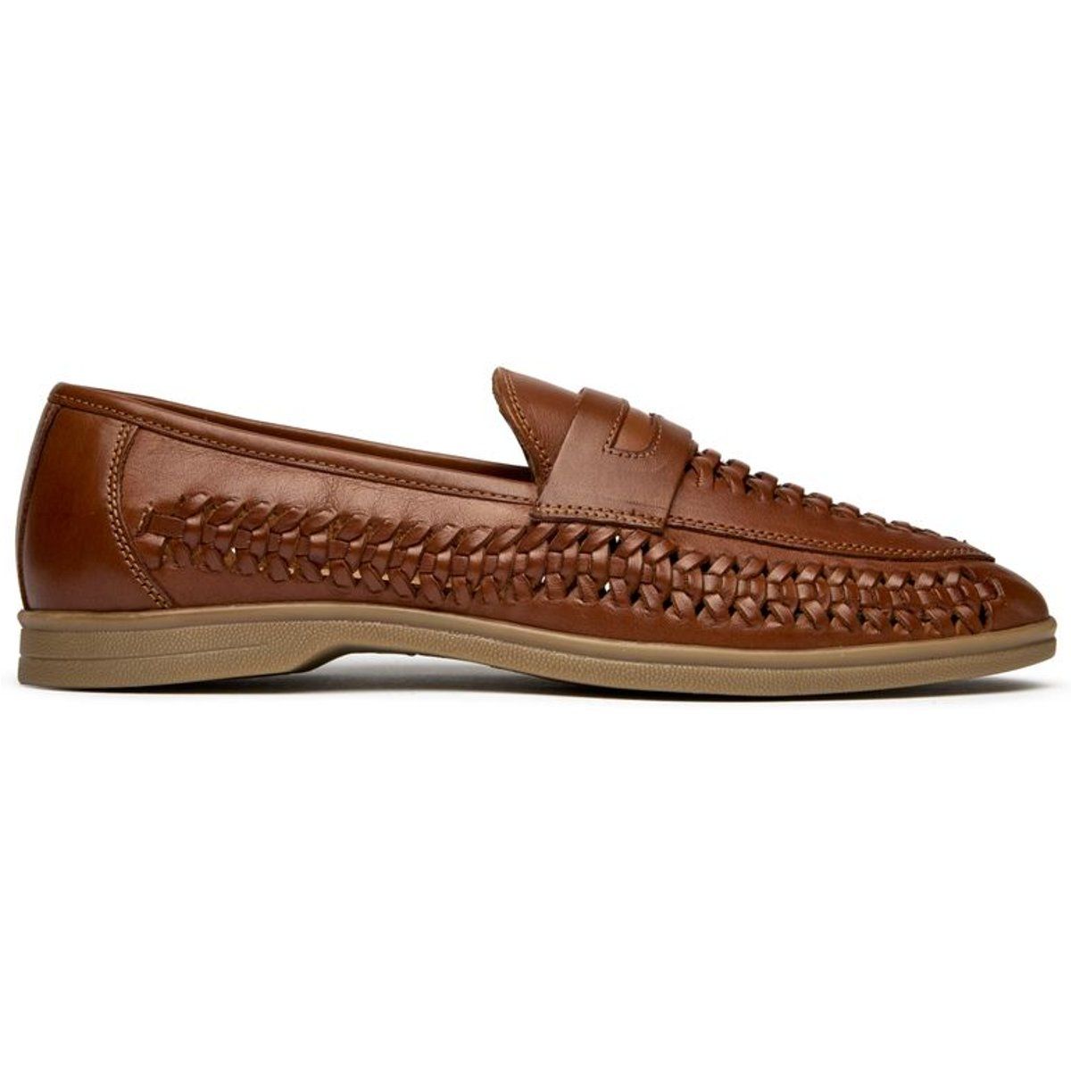 Herren Penny Loafer aus gewebtem Leder