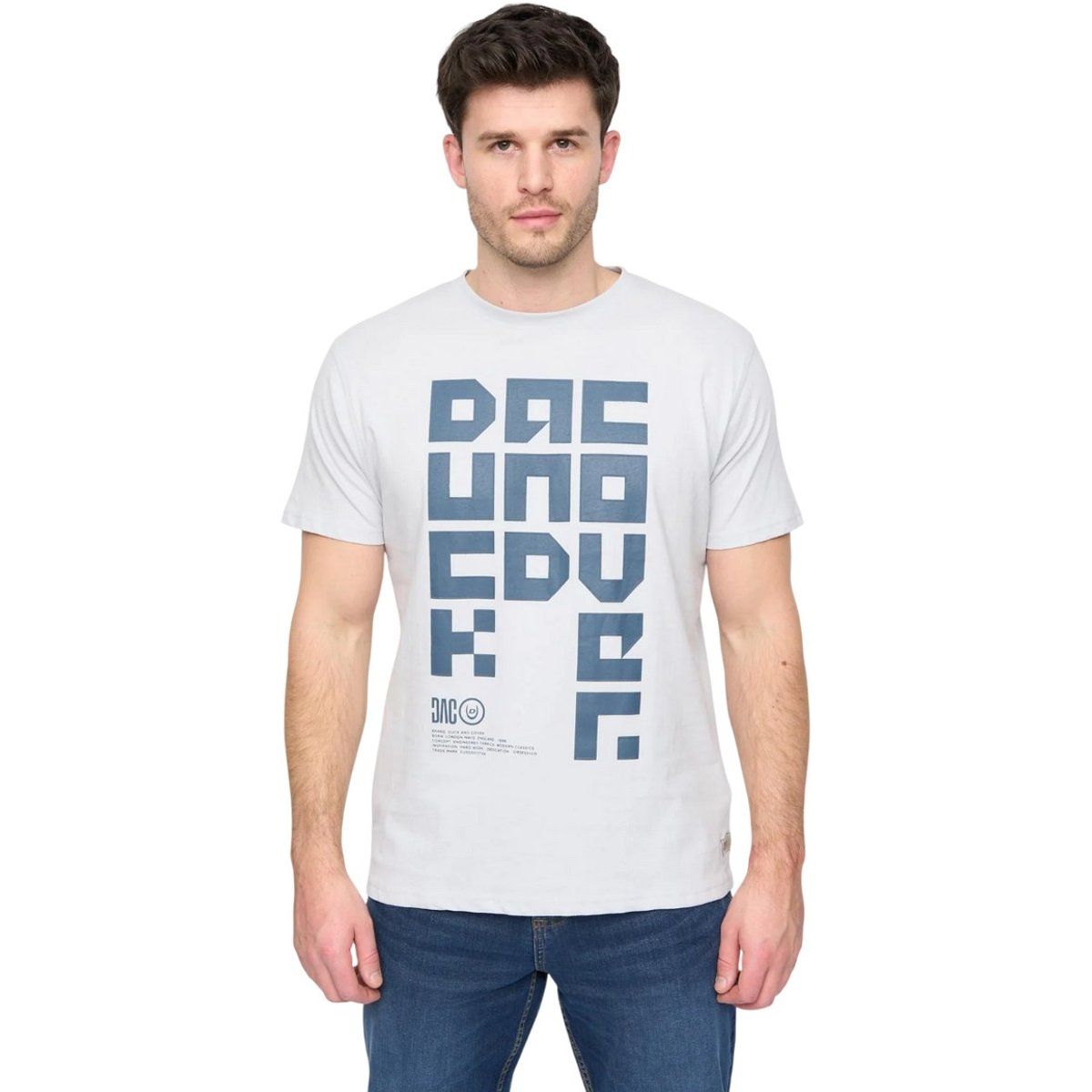 Duck and Cover - "Squarelarge" T-Shirt für Herren (Hellblau)