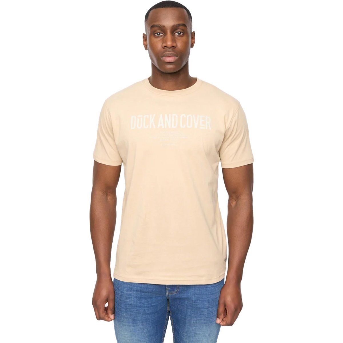Duck and Cover - "Pittifore" T-Shirt für Herren (Steinfarben)